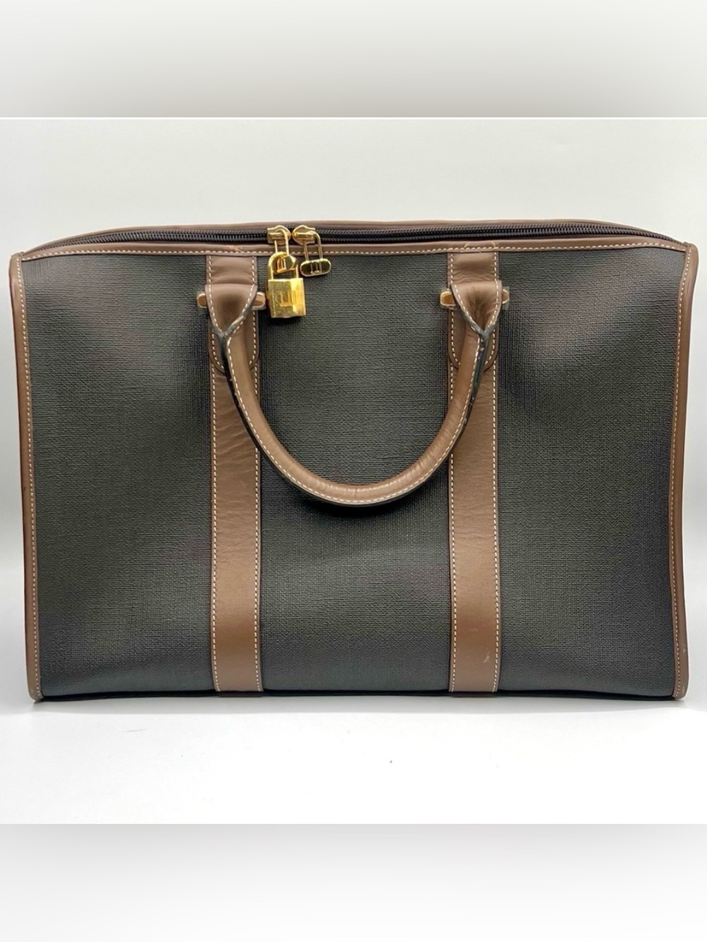 Dunhill Black and Brown Travel Bag
